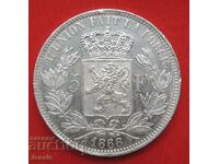 5 Франка 1868 Белгия сребро -