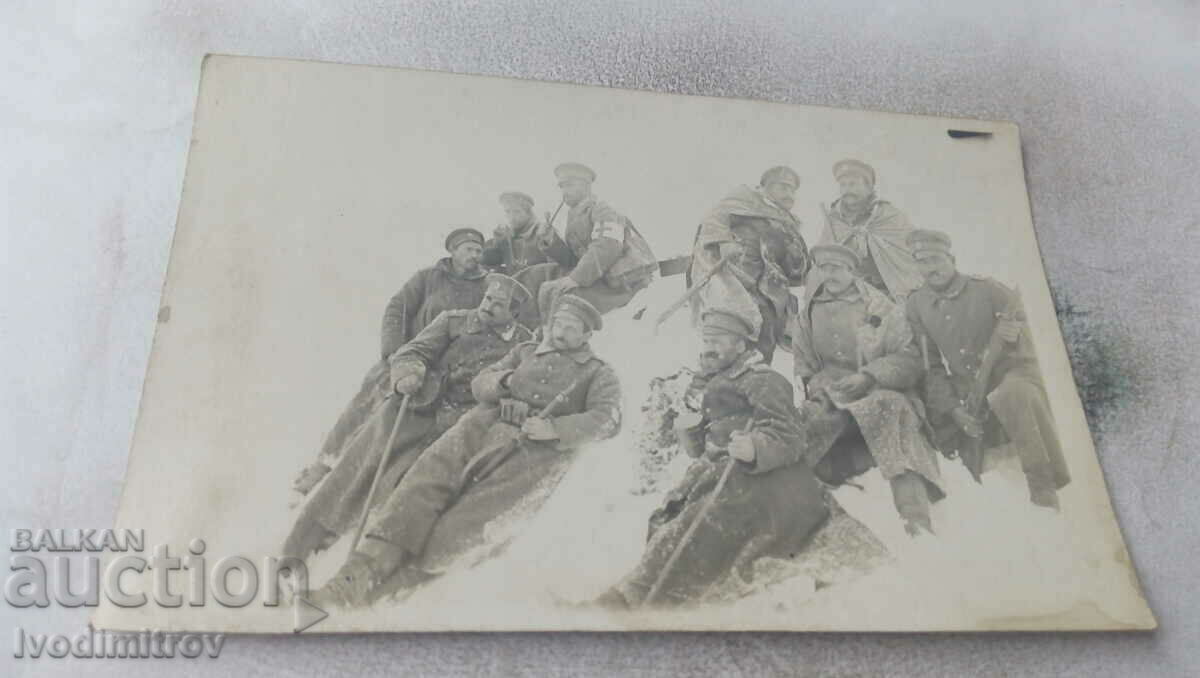 Ms. Officers and soldier. of the 53 p osog regiment at the front in the winter Ms. Officers and soldier. of the 53 p osog regiment at the front in the winter