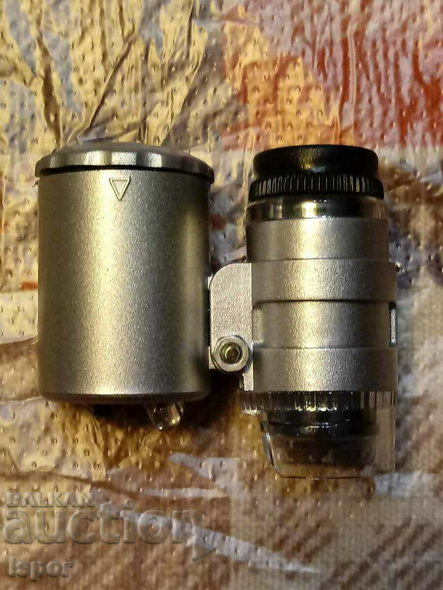Pocket LED/UV microscope X 60 with price 22.00 BGN | € 11.25 Pocket LED/UV microscope X 60 with price 22.00 BGN | € 11.25