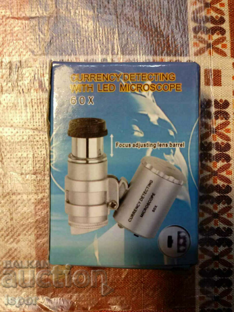 Pocket LED/UV microscope X 60 - 7 Pocket LED/UV microscope X 60 - 7