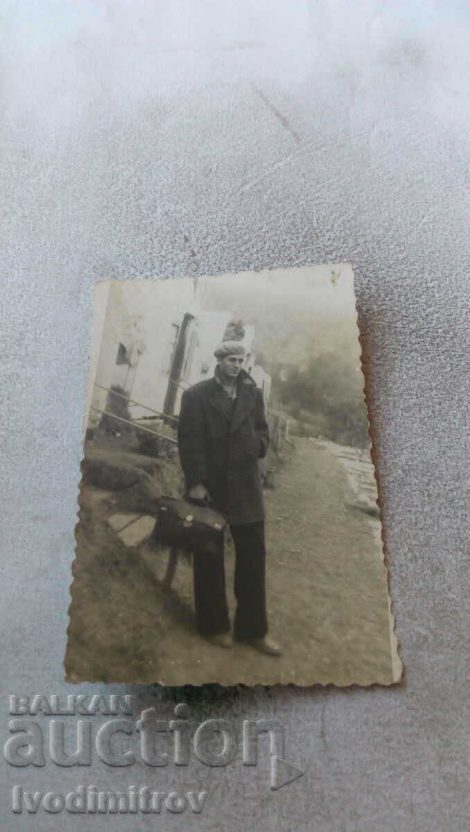 Photo Lovech A young man on the line Lovech - Troyan 1948