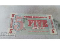 Great Britain Voucher 5 pence British Armed Forces