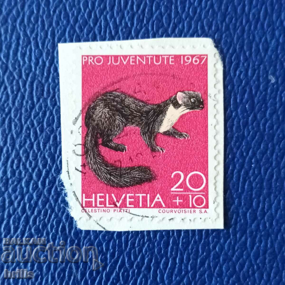 ELVETIA 1967 - TĂIEREA PLICURILOR