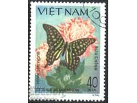 Timbr ștampilat Fauna Butterfly 1983 din Vietnam