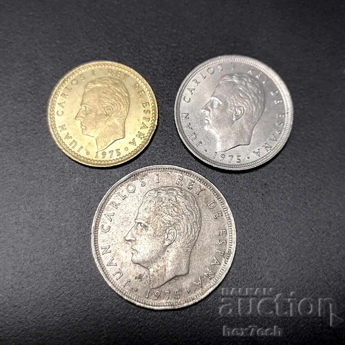 ❤️ ⭐ Lot of coins Spain 1975 3 pieces ⭐ ❤️ with price 2.50 BGN | € 1.28 ❤️ ⭐ Lot of coins Spain 1975 3 pieces ⭐ ❤️ with price 2.50 BGN | € 1.28