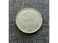 ❤️ ⭐ Spania 1975 25 pesetas ⭐ ❤️