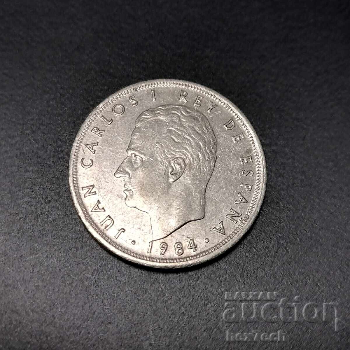 ❤️ ⭐ Spain 1984 5 pesetas ⭐ ❤️ with price 0.79 BGN | € 0.40