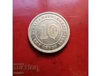 Straits Settlements 10 cents 1926