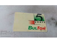 Phonokarta Bulfon 5 ani BulFon 100 de impulsuri