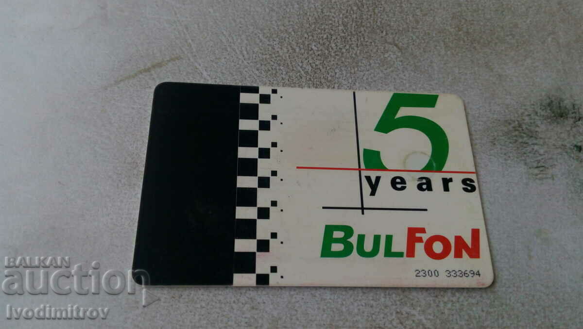 Phonokarta Bulfon 5 ani BulFon 75 impulsuri