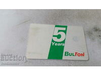 Phonocard Bulfon 5 ani Bulfon 50 impulsuri