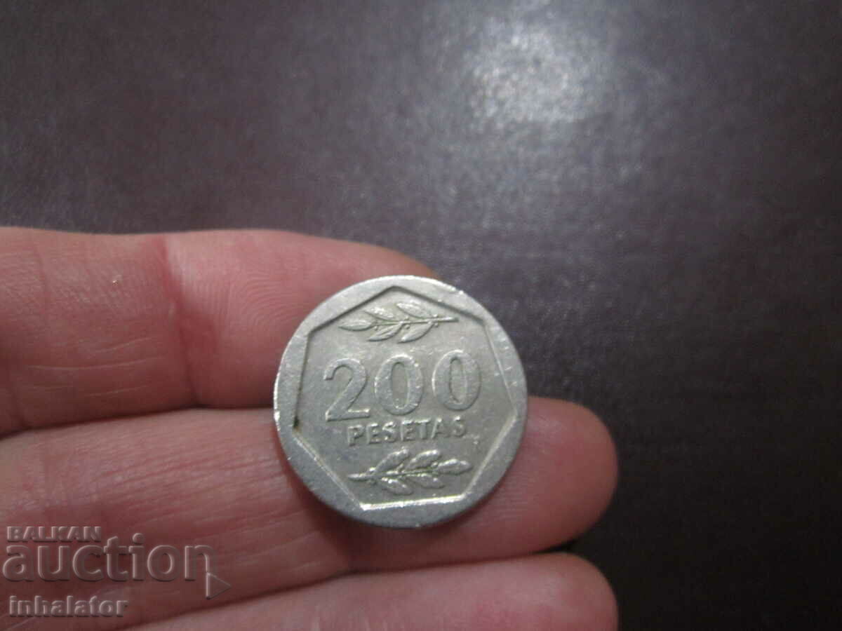 200 pesetas 1986 Spain