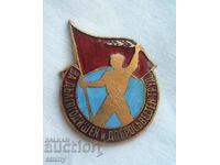 Badge badge "For long-term and conscientious work", enamel