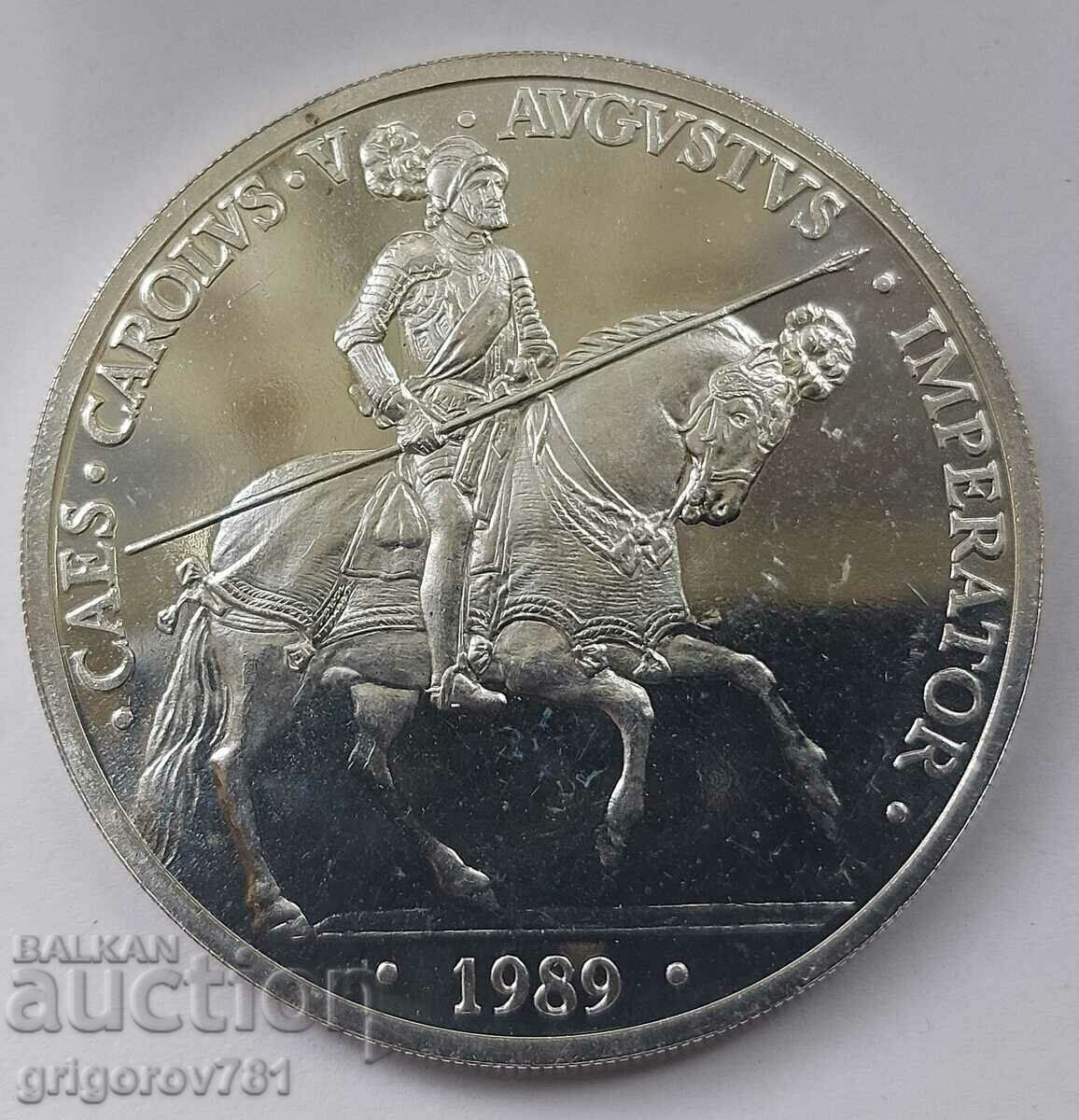 5 екю сребро Испания 1989 - сребърна монета #2