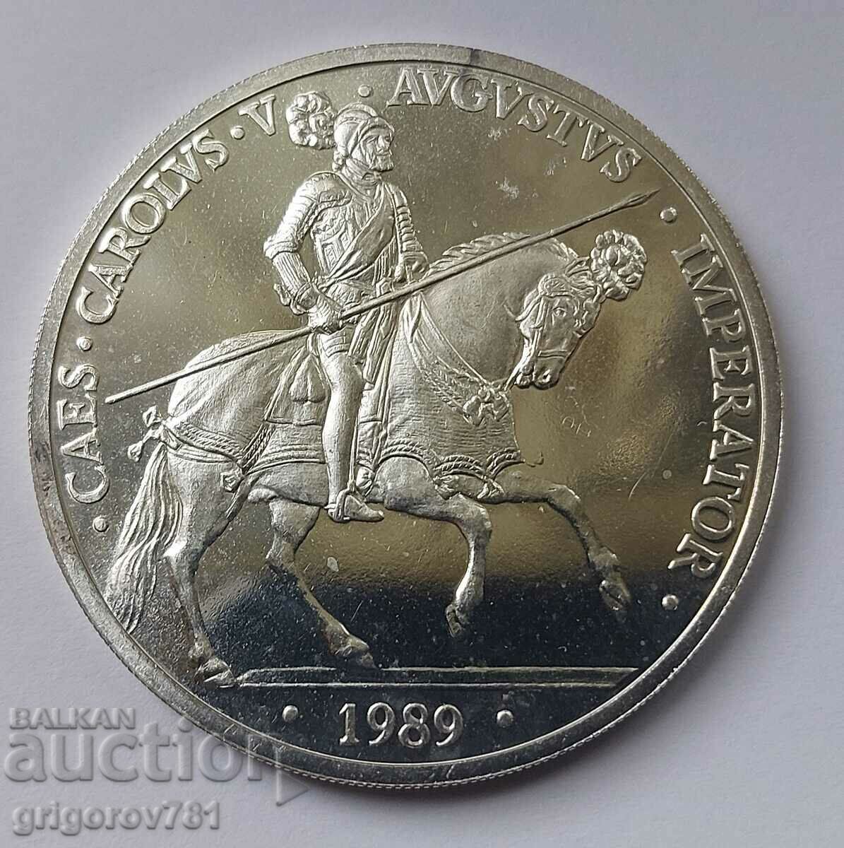 5 екю сребро Испания 1989 - сребърна монета #3