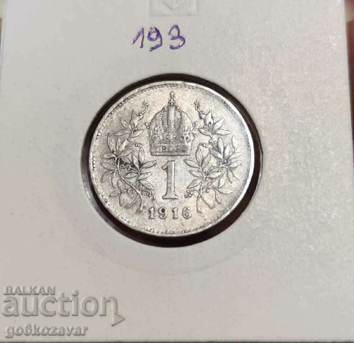 Austria 1 crown 1916 Silver !