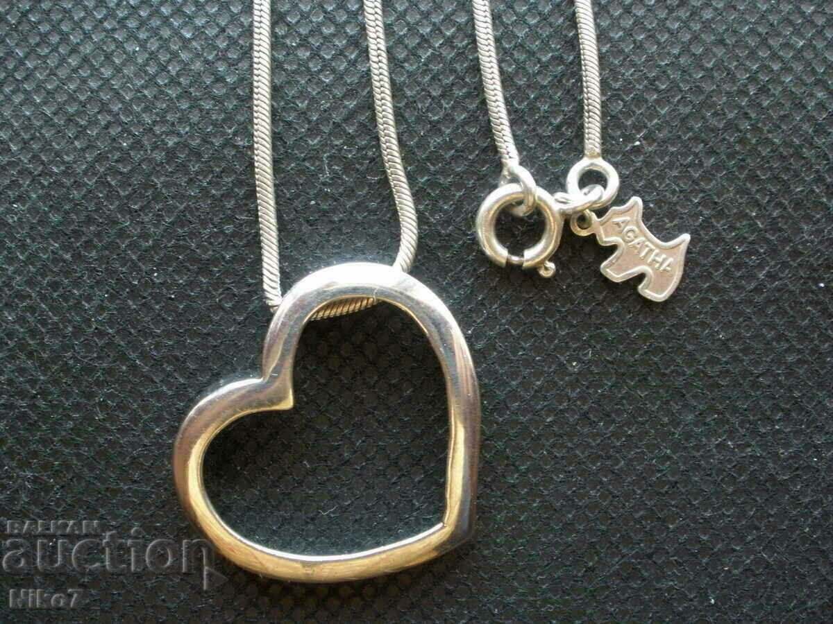 Vintage, silver, designer necklace (medallion). with price 54.99 BGN | € 28.12 Vintage, silver, designer necklace (medallion). with price 54.99 BGN | € 28.12