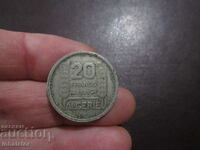 1949 Algeria 20 francs