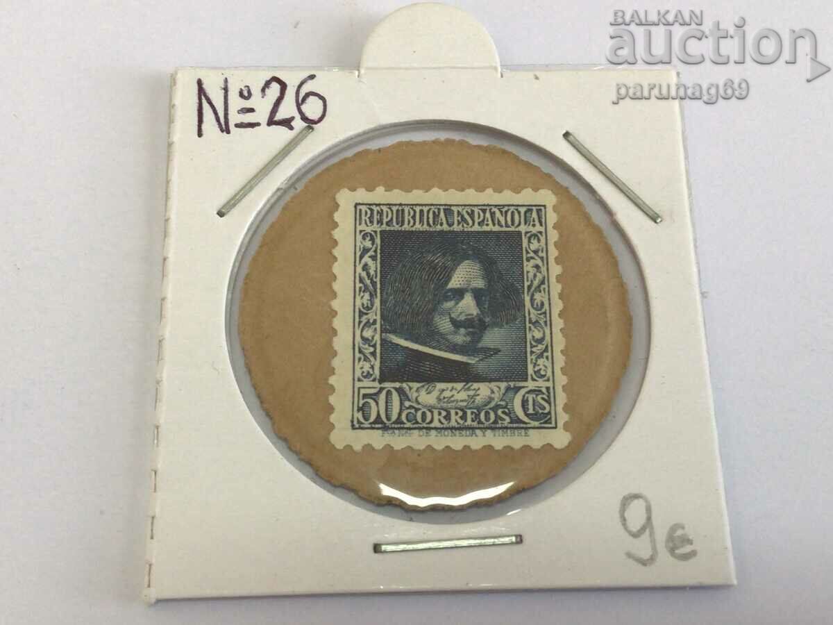 Испания 50 центимос 1932 - 1938 година  №26 (BS)