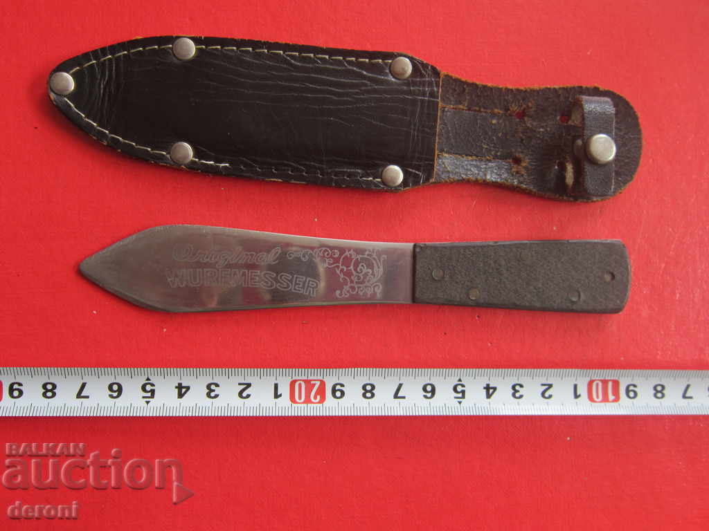 Оригинален нож за хвърляне кама гравюри Solingen