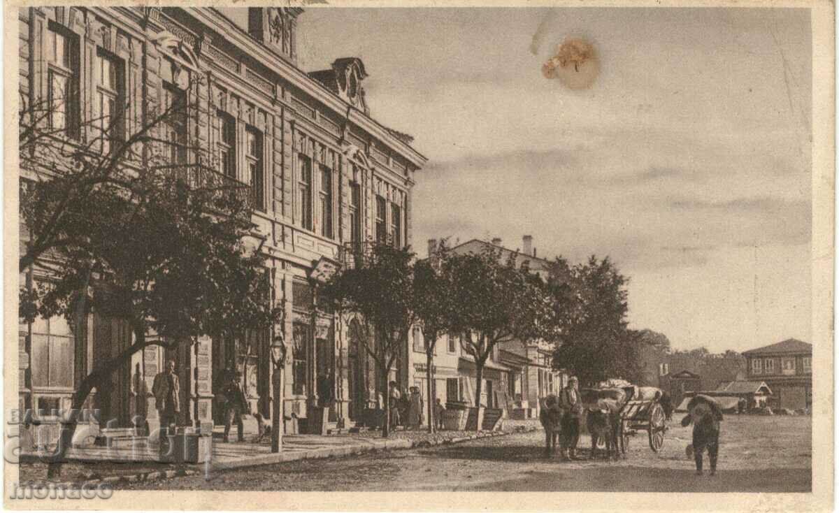 Carte poștală veche - Kazanlak, Piața Aleksandrovski