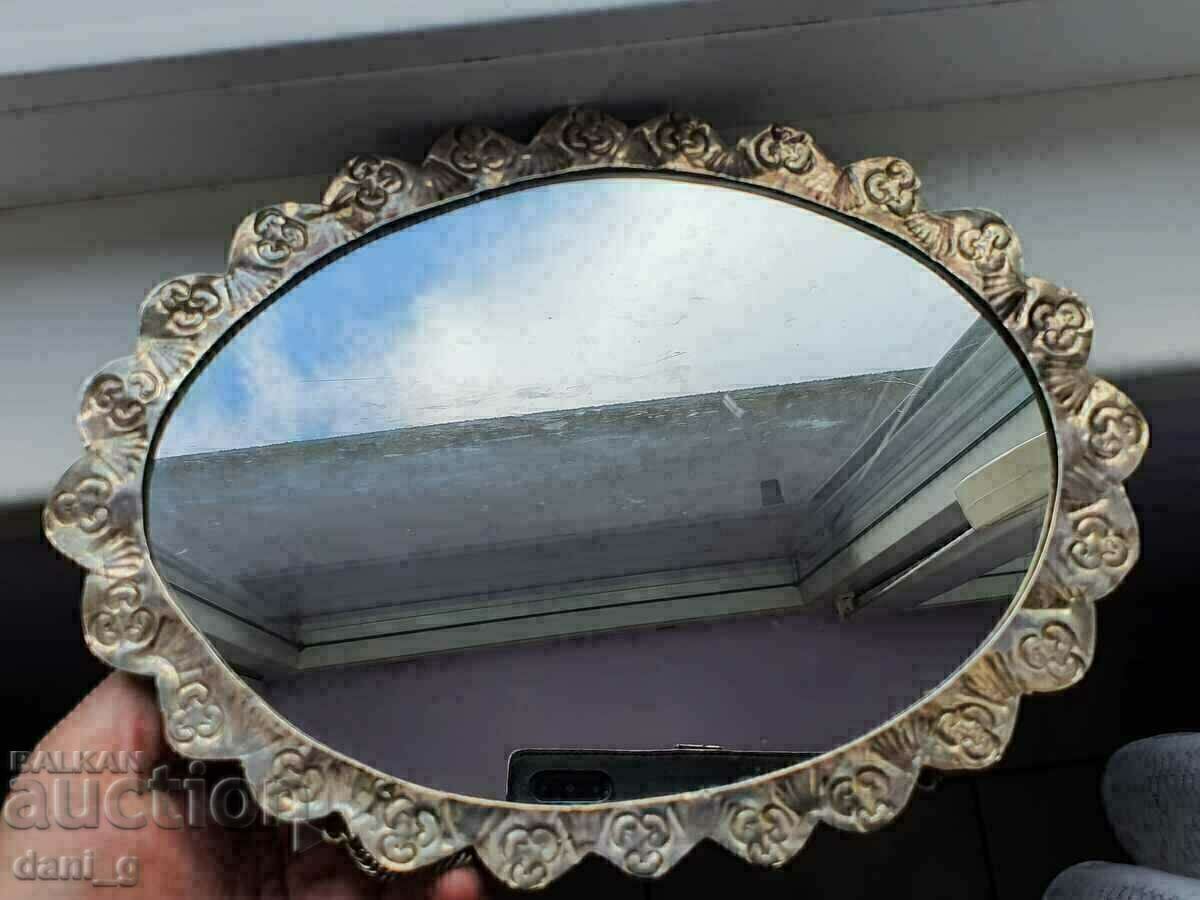 Silver Hand Inlaid Bridal Muslim Mirror - 5 Silver Hand Inlaid Bridal Muslim Mirror - 5