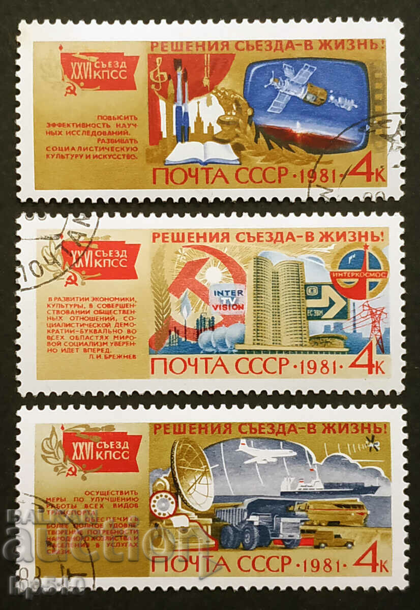 URSS 1981 Al 26-lea Congres al PCUS