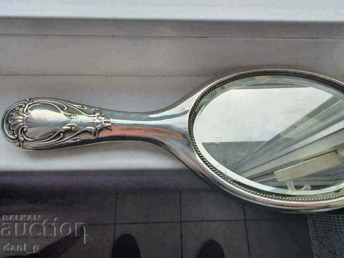 Antique silver crystal mirror - 5 Antique silver crystal mirror - 5