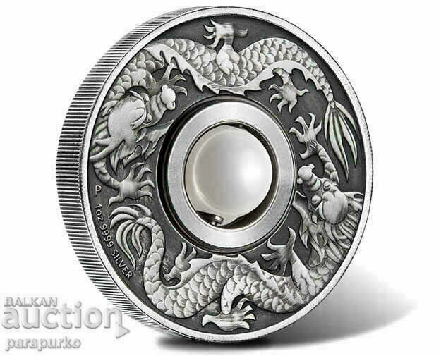Silver 1oz DRAGON AND PEARL 2017 READ!!! with price 349.00 BGN | € 178.44