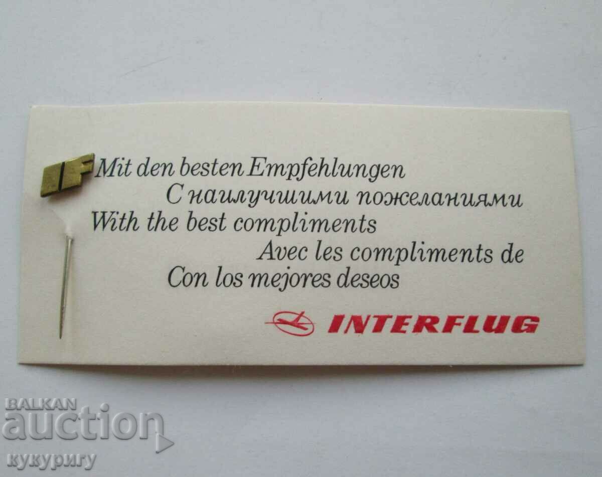 Auction Old Interflug GDR airline cup set Auction Old Interflug GDR airline cup set