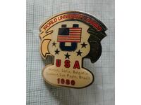 Badge - World Student Games Sofia 1989. Team USA