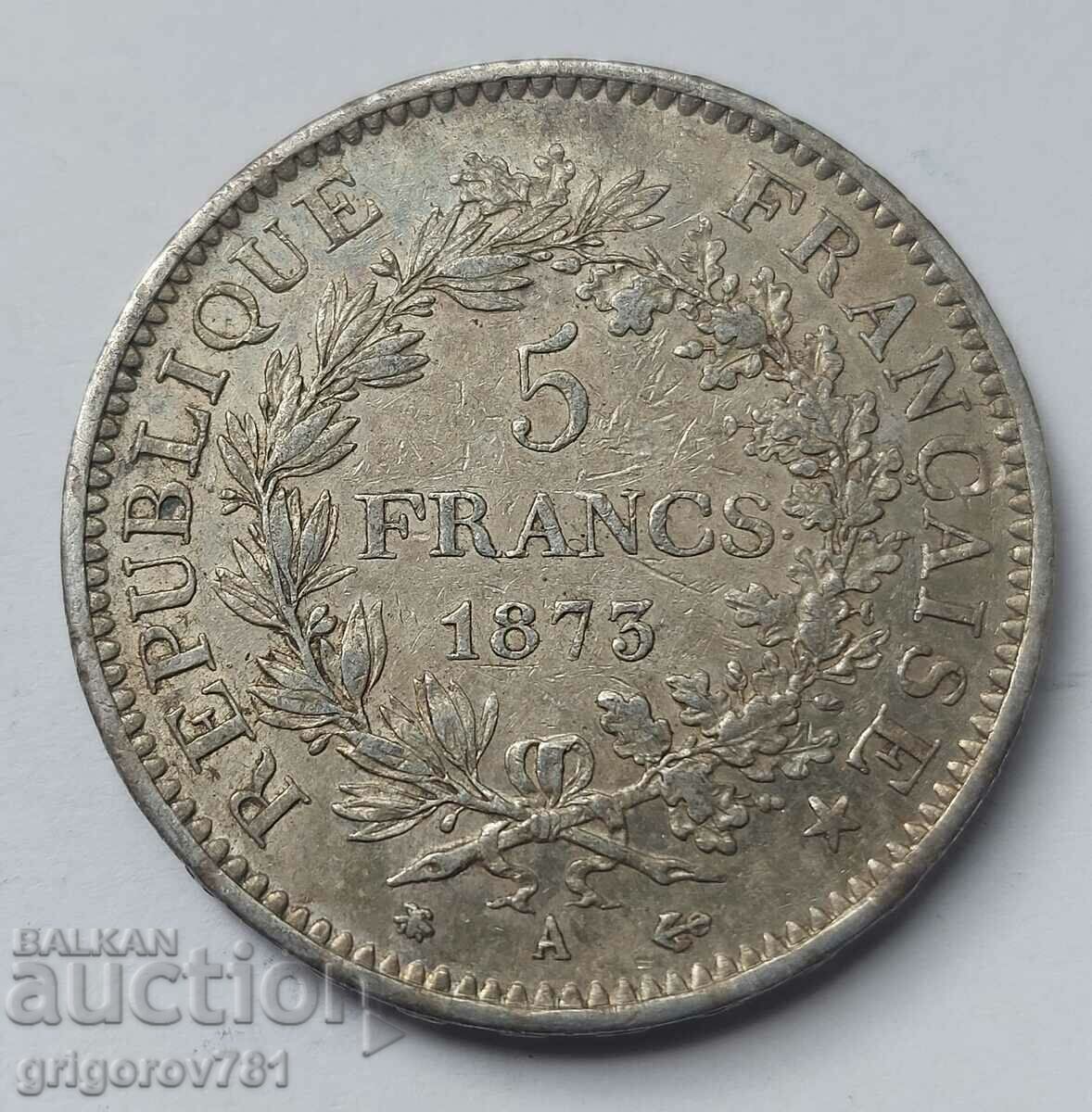5 Franci Argint Franța 1873 O monedă de argint #143 cu preț € 34.26 | 67.01 BGN 5 Franci Argint Franța 1873 O monedă de argint #143 cu preț € 34.26 | 67.01 BGN