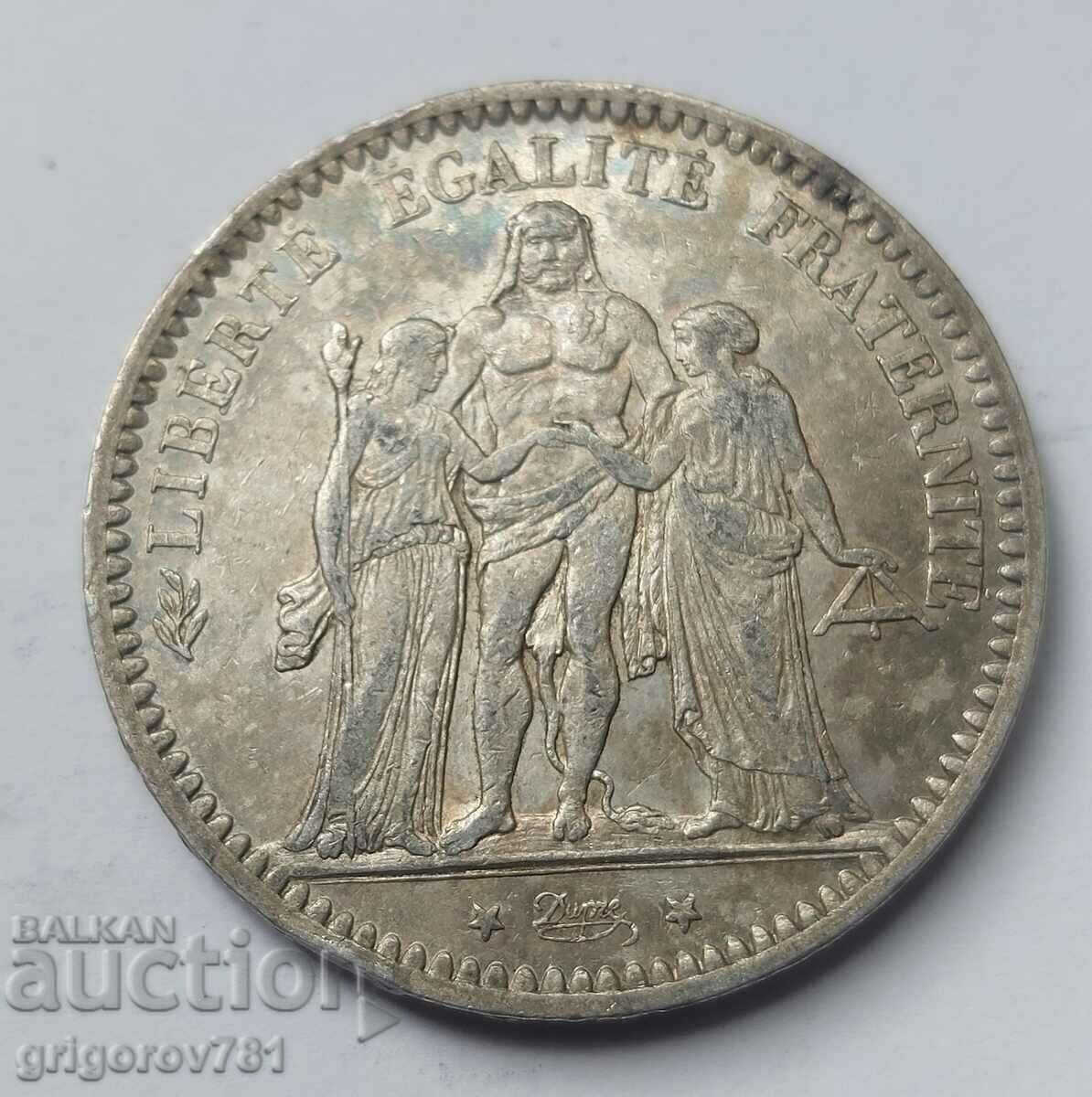5 Francs Silver France 1873 A Silver Coin #143