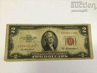 USA 2 Dollars 1953 RED STAMP