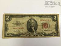 САЩ 2 долара 1953 година ЧЕРВЕН ПЕЧАТ (OR)