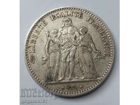 5 Francs Silver France 1875 A Silver Coin #146