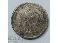 5 Franci Argint Franța 1848 O monedă de argint #147