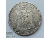 5 Φράγκα Ασήμι Γαλλία 1874 Ένα ασημένιο νόμισμα #150