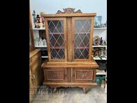 Wooden sideboard with showcase. #3419