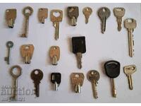 Lot of old keys