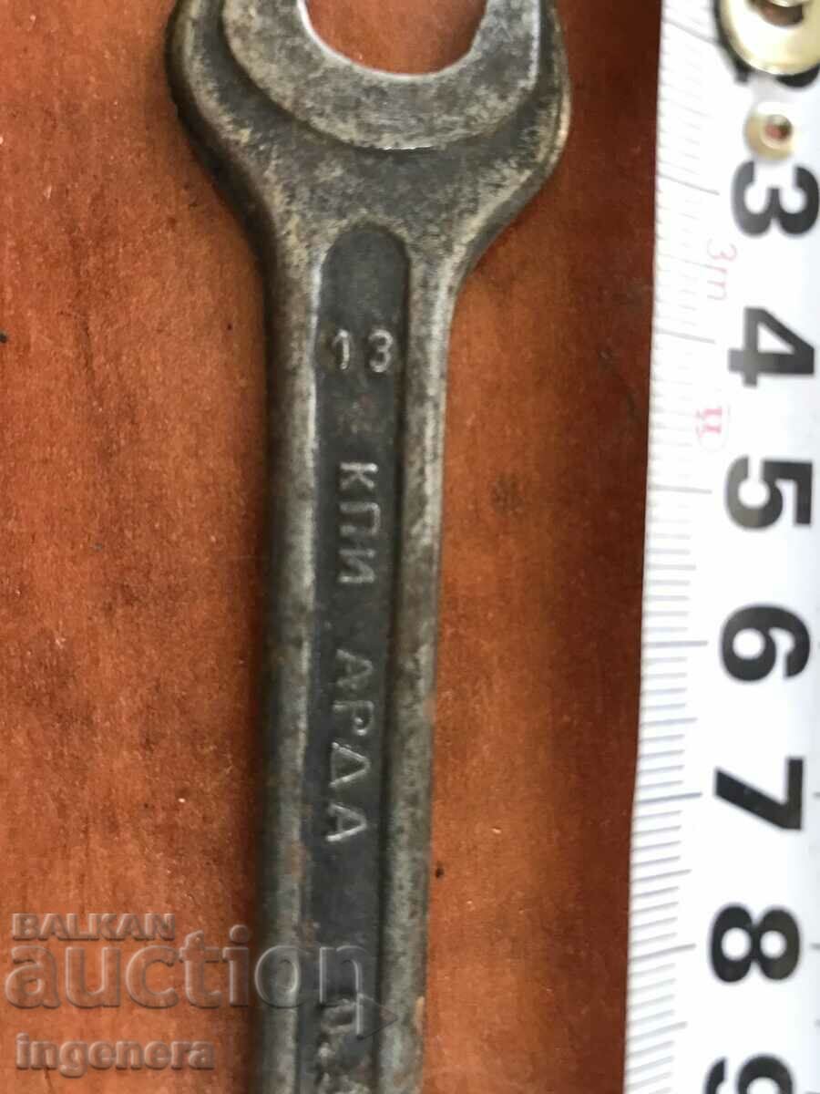 WRENCH BRAND TOOL BULGARIA 11/13 with price 5.00 BGN | € 2.56 WRENCH BRAND TOOL BULGARIA 11/13 with price 5.00 BGN | € 2.56