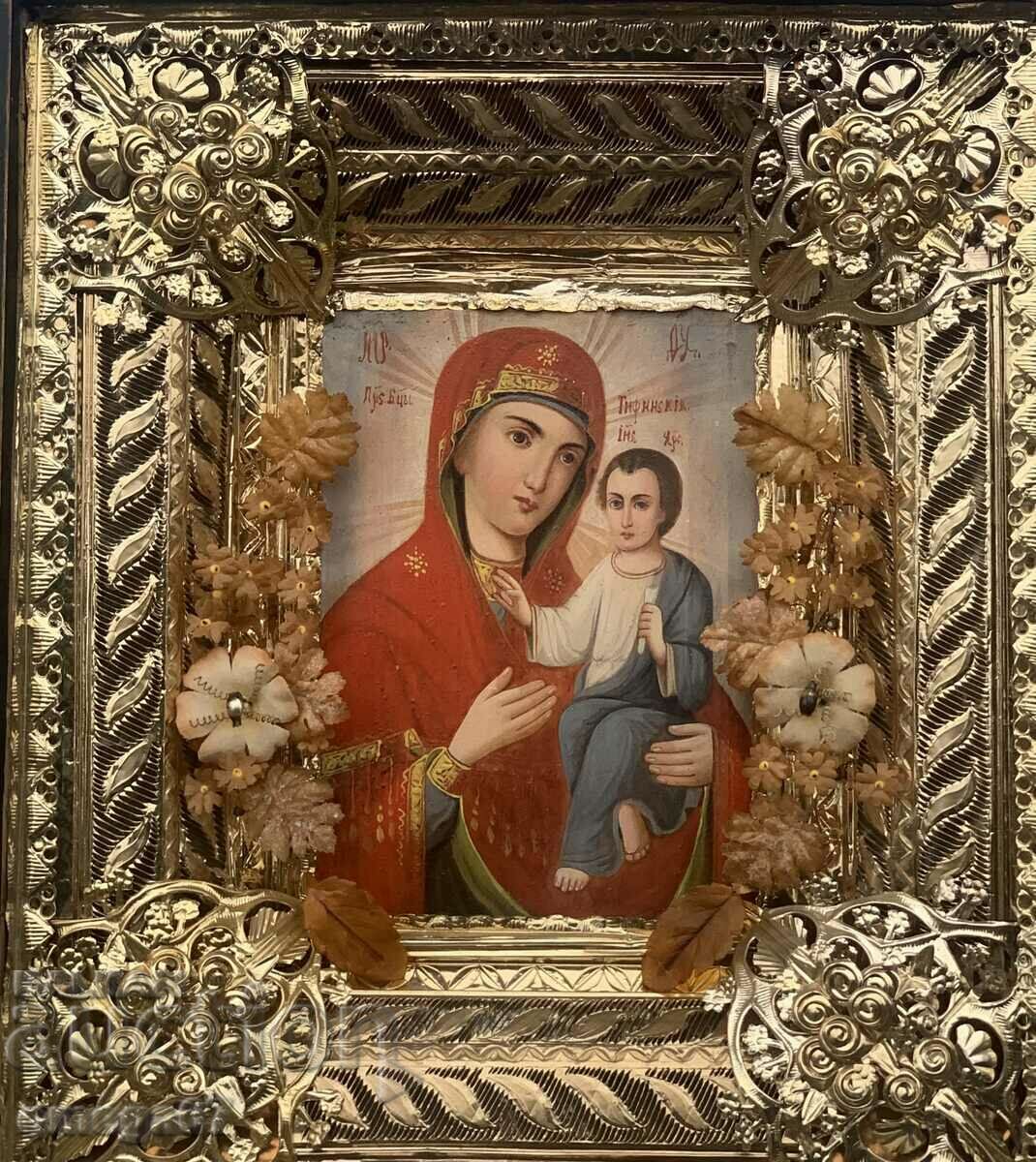 Home holiday icon Tikhvin Miraculous Mother of God