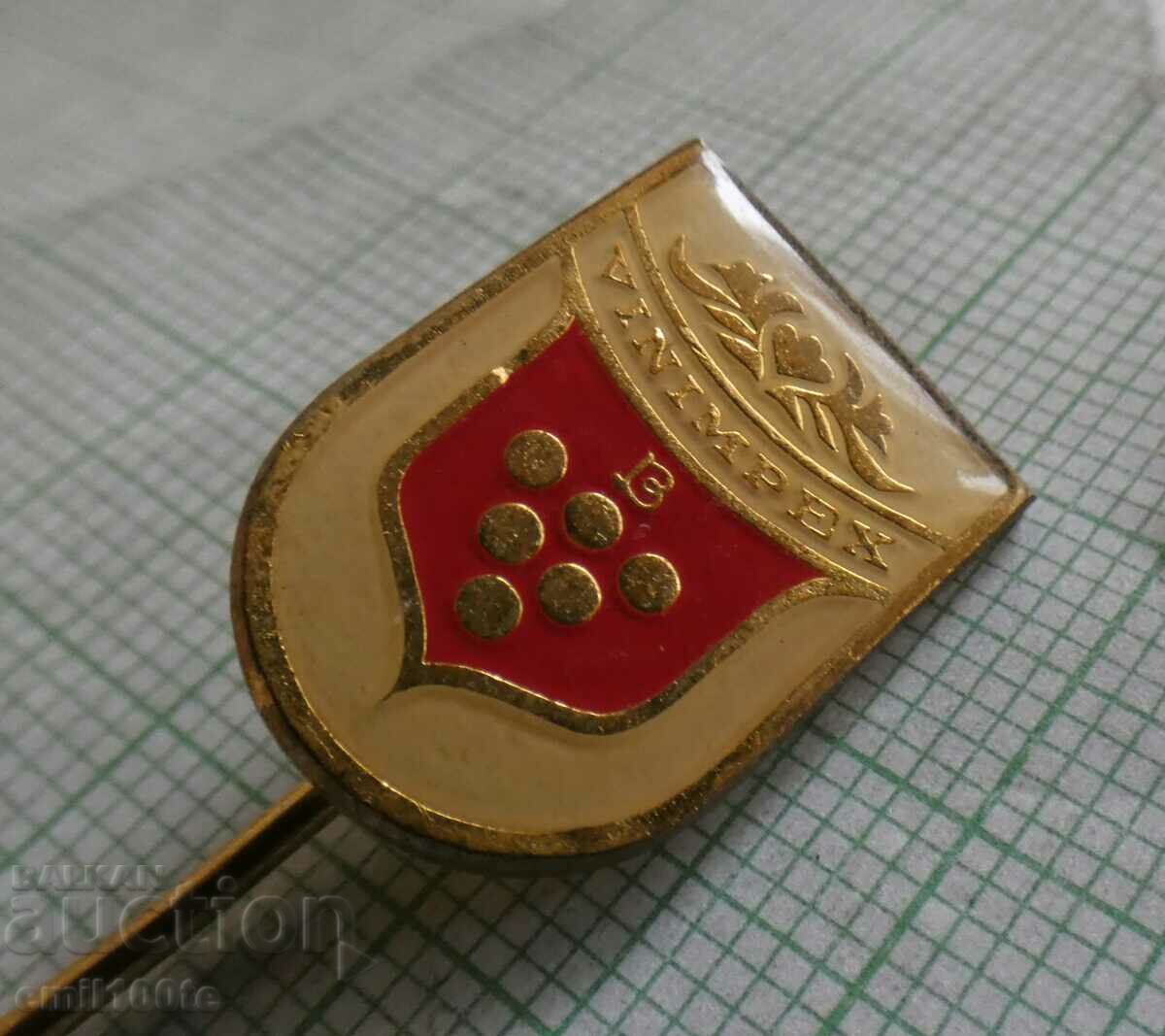 Badge - Vinimpex VINIMPEX with price 2.00 BGN | € 1.02 Badge - Vinimpex VINIMPEX with price 2.00 BGN | € 1.02