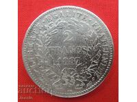 2 Франка 1887 А Франция сребро - Париж
