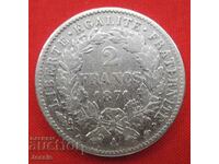 2 Franci 1871 Un argint francez - Paris