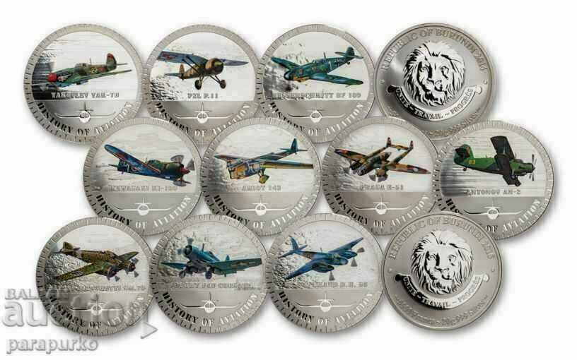 Delivery of Silver COMPLETE COLLECTION "HISTORY OF AVIATION" 2014/15 READ!!! Delivery of Silver COMPLETE COLLECTION "HISTORY OF AVIATION" 2014/15 READ!!!