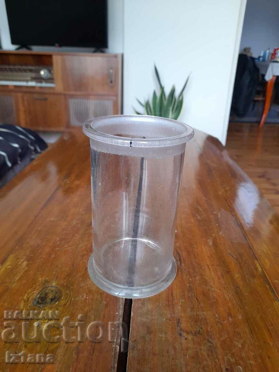 Old laboratory glass jar