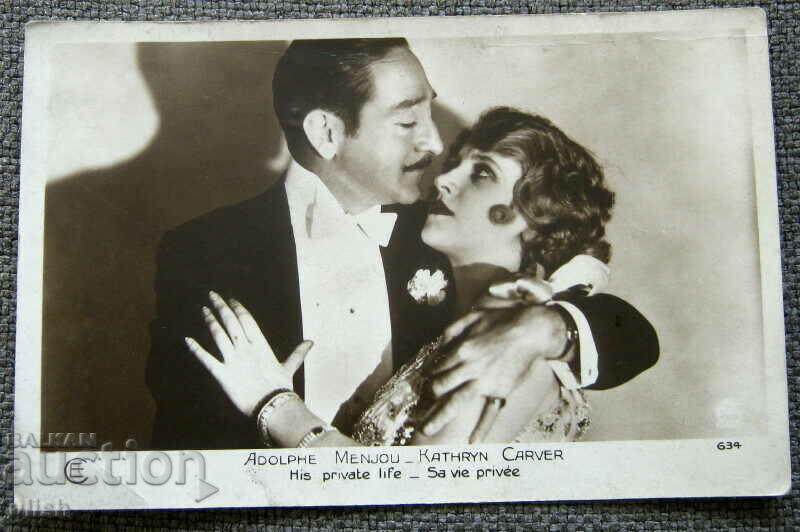 Adolphe Menjou old movie card PK France