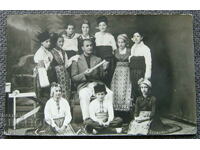 1936 folklore community center children in Bulgarian costumes photo PK