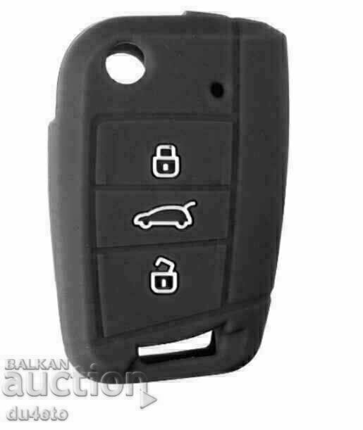 Carcasă de protecție din silicon, husă pentru chei de mașină Mercedes, - 5